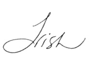 signature de Trish Barbato