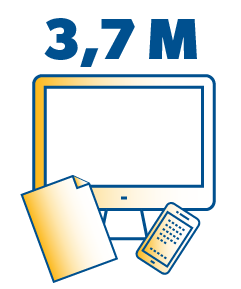 3,7 M