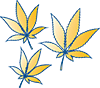 Icone de feuille de cannabis