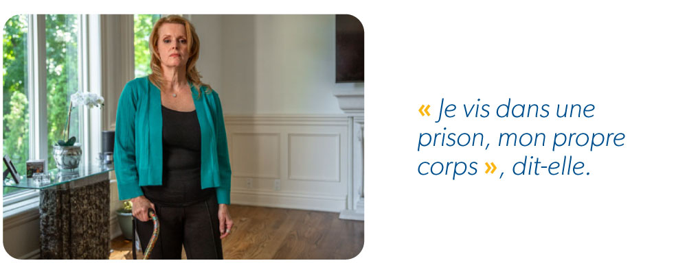 Tina Moffat - « Je vis dans une prison, mon propre corps », dit-elle.  