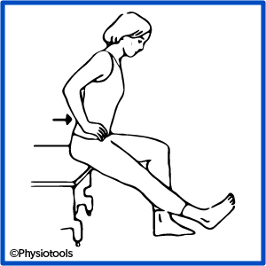 drawing of a person doing Hamstring stretch