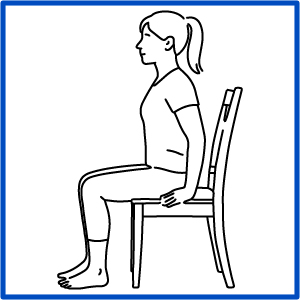 drawing of a person doing Pelvic rocking, front-to-back
