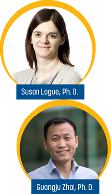 Susan Logue,  Ph. D. et Guangju Zhai, Ph. D.