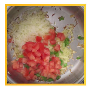 Sauté tomatoes & onions